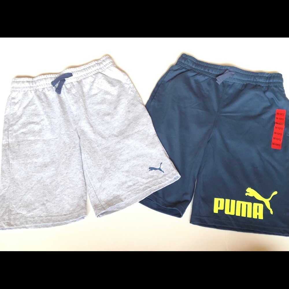 Puma Boys Cotton Shorts 2 pair Size 10 12